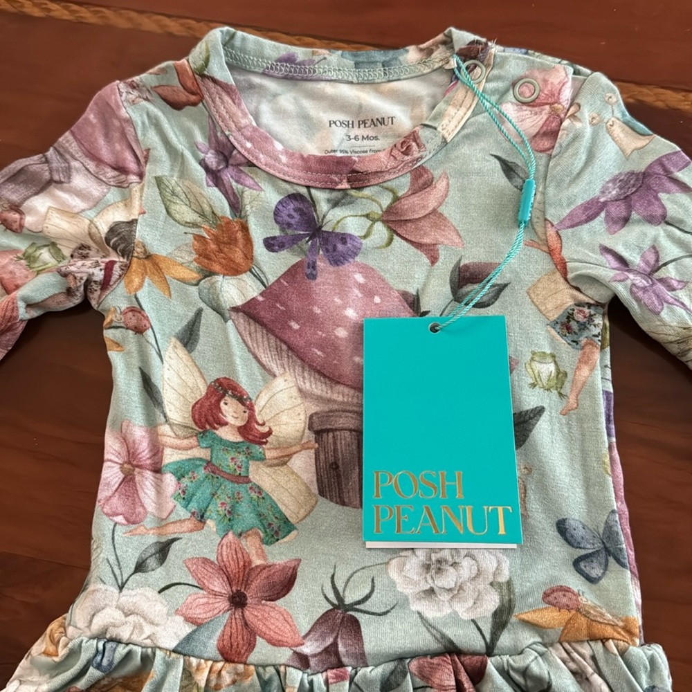 Posh Peanut Fay or Faye bodysuit twirl dress NWT
